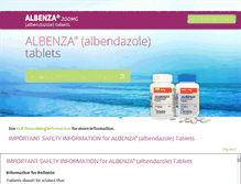 Tablet Screenshot of albenza.com